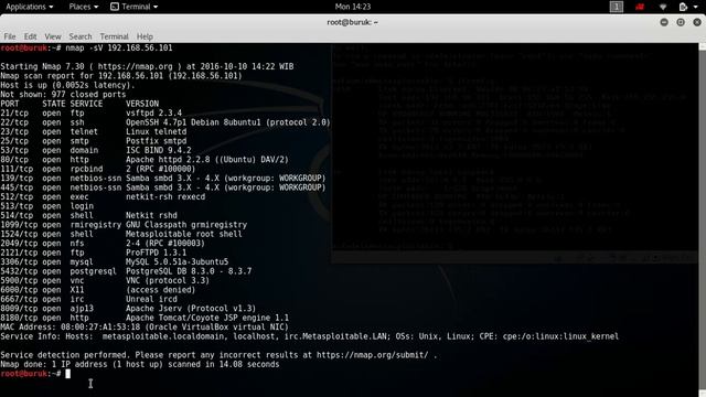 Hack Metasploitable with telnet 1524 in KALI Linux смотреть онлайн