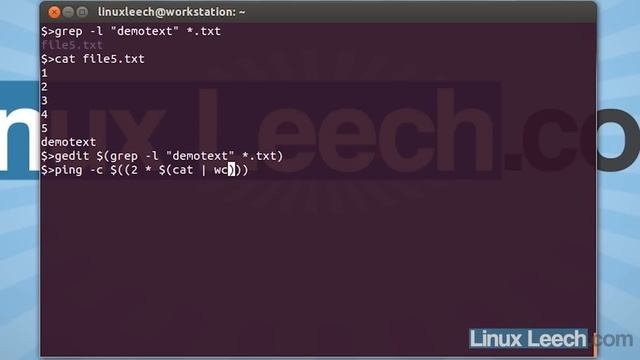 Linux command substitution and nested substitution смотреть онлайн