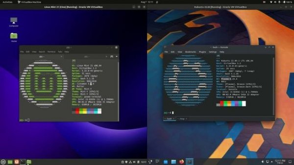 Linux Mint 21 vs Kubuntu 22.04