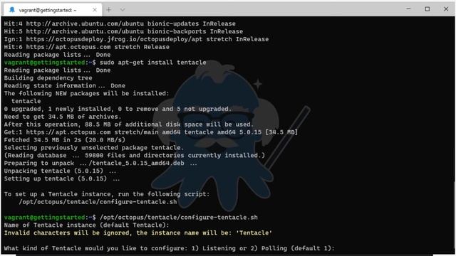 Getting Started - Installing a Listening Tentacle on Linux смотреть онлайн