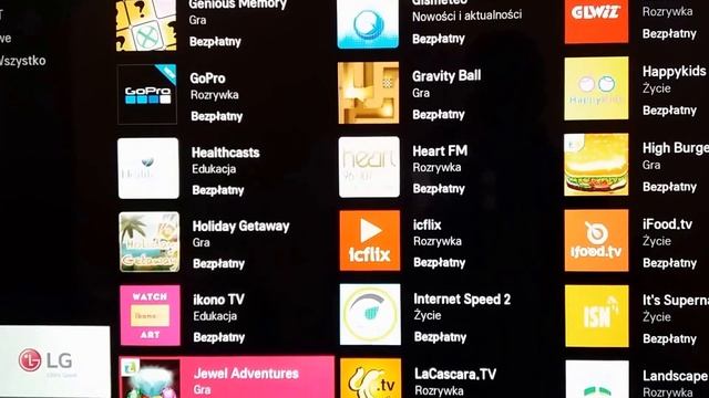 LG Smart TV - Lista Aplikacji A-Z (WebOS) [PL]