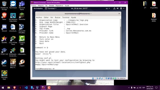 Instalar y Configurar Correo en debian 10 смотреть онлайн