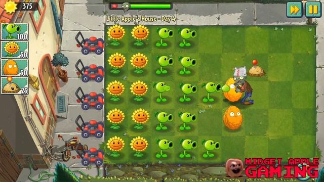 Midget Apple - Plants vs Zombies 2 #2: Dave the murderer!!! смотреть онлайн