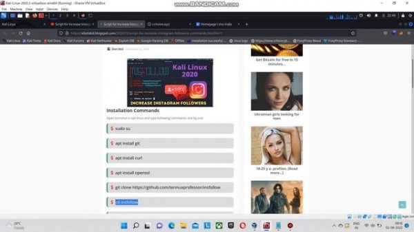 Increase Instagram Followers || Instagram Followers With Kali Linux#kalilinux #followersinstagram