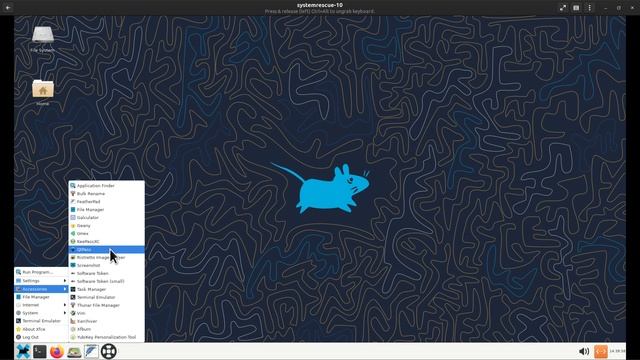 SystemRescue - Xfce - Tour & overview . смотреть онлайн