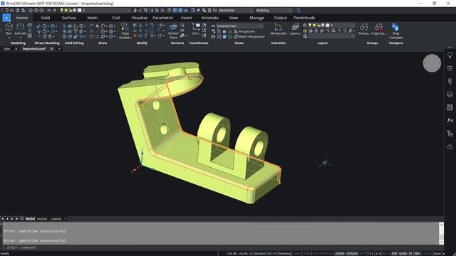 AUTOMATIC CHAMFER RECOGNITION | BricsCAD V22 FEATURES смотреть онлайн