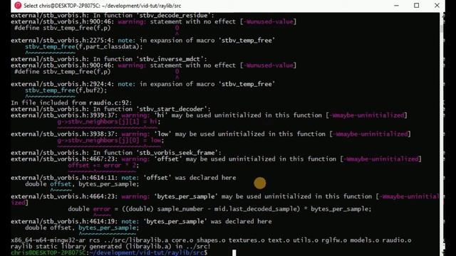 raylib compiling on WSL смотреть онлайн