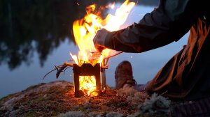 ПОХОД С ПАЛАТКОЙ НА ОЗЕРО, ТРОПОЙ ЛЕСОВОЗОВ