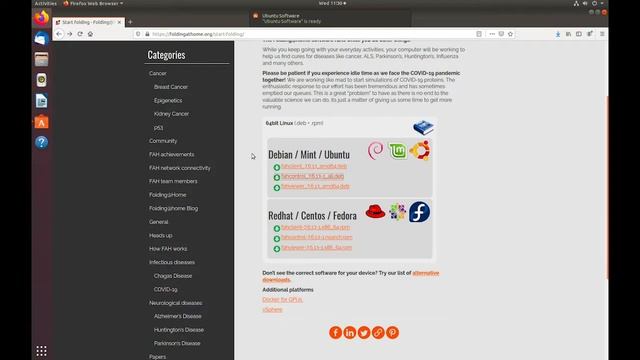 Installing the Folding@home client on Linux (Ubuntu) смотреть онлайн