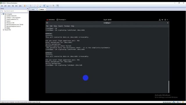 LUKS linux disk encryption | Disk encryption in Red Hat linux 8 or 7 | RHCSA смотреть онлайн