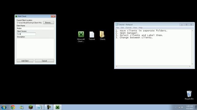Minecraft Client Manager/Changer смотреть онлайн