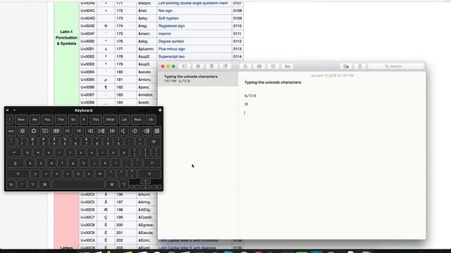 How to type unicode characters on a mac? смотреть онлайн