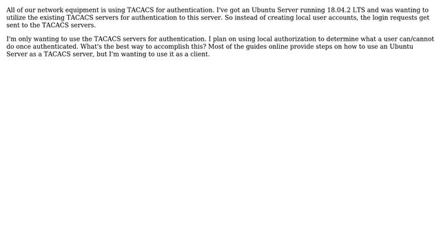 TACACS+ Client Authentication on Ubuntu Server смотреть онлайн