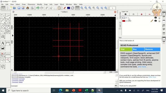 QCAD: ทดลองเขียนเส้นกริดงานเขียนแบบก่อสร้าง แถมด้วยฐานราก ใช้ Excel ช่วยทำคำสั่ง Script กับ Command смотреть онлайн