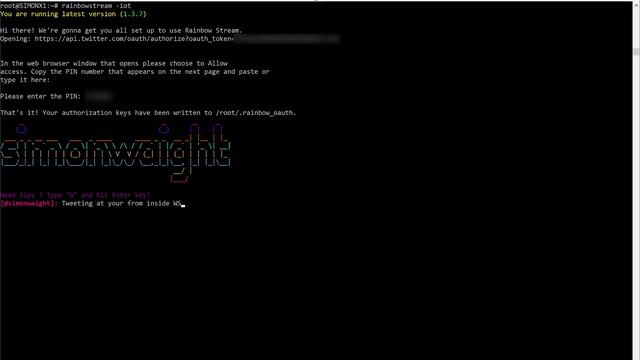 Rainbow Stream Twitter client in Windows Subsystem for Linux смотреть онлайн
