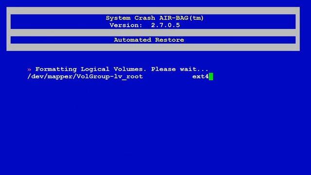 Automated Restore w/ AIR-BAG on Linux смотреть онлайн