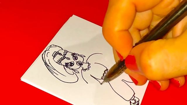 Просто рисуем Шиммер и Шайн /с пустышкой/милая /Shimmer And Shine/рисунок/ Пупсик/как нарисовать