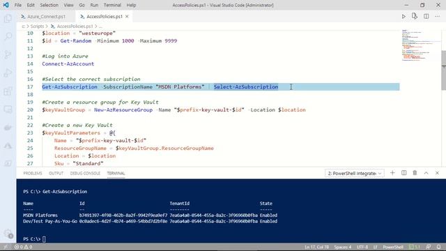 Azure Tip: Key Vault Access Policy mit Powershell смотреть онлайн