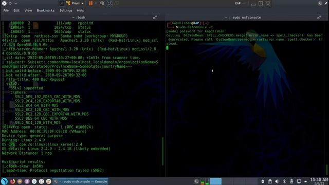 Kioptrix : Level 1 smb Exploit | nmap | Metasploit смотреть онлайн
