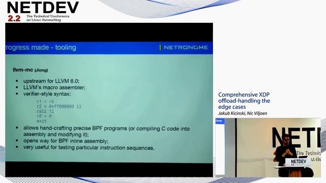 Netdev 2.2: Comprehensive XDP offload-handling the edge cases смотреть онлайн