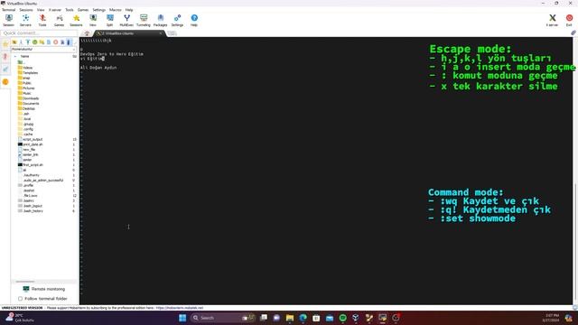 13 - Linux'ta vi editörü nasıl kullanılır? vi Hakkında İhtiyacınız Olan Herşey смотреть онлайн