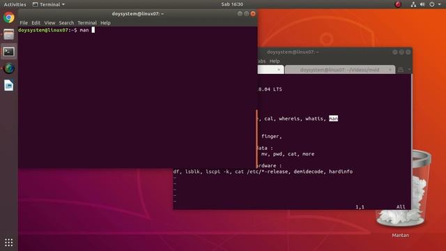 Perintah dasar linux hostname, whoami, uname, date, cal, whereis, whatis, man #04 смотреть онлайн