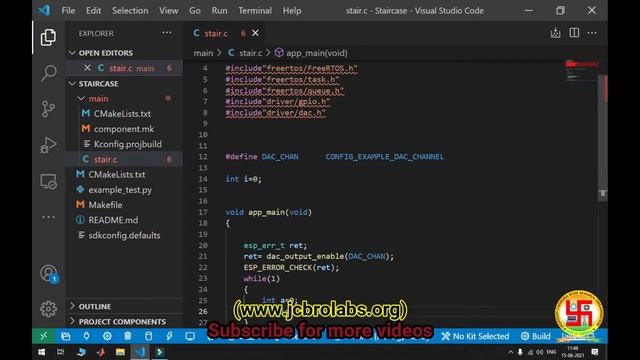 How to generate Staircase & Ramp signal Using DAC of ESP32 using ESP-IDF ? смотреть онлайн