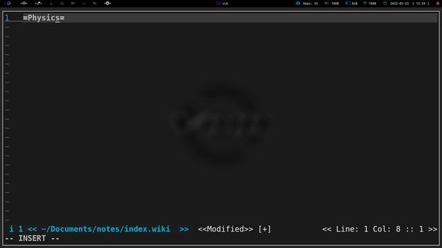 Basic vimwiki usage and setup смотреть онлайн