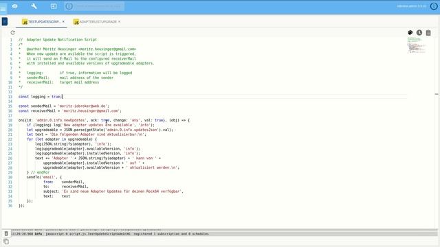 ioBroker: Eventbasiert über Adapterupdates informiert werden und zukünftige Features смотреть онлайн