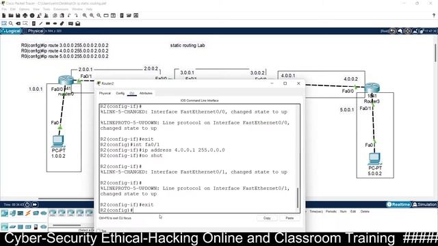 Static Routing Configuration Lab Using Four Routers : Cisco Packet Tracer Lab смотреть онлайн