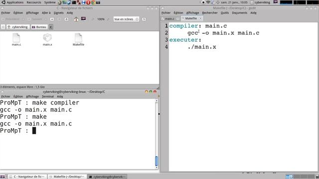 Utilisation de Makefile (make) смотреть онлайн