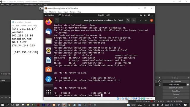 Instalasi dan Konfigurasi DNS Server dgn BIND9 di UBUNTU(LINUX) смотреть онлайн