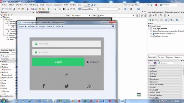 #2| تصميم واجهة مستخدم بالدلفي | 2018 | login form delphi fmx - design смотреть онлайн