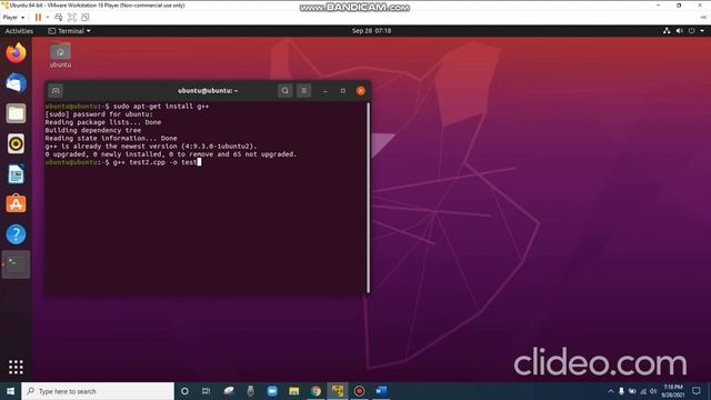 How to run C++ program in Ubuntu terminal using g++ Compiler смотреть онлайн