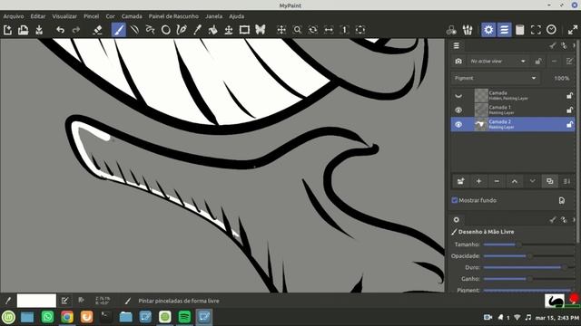 DRAWING - DESENHANDO NA WACOM CTL-472 (Usando MyPaint - Linux) - Raimison #DESENHO 01 смотреть онлайн