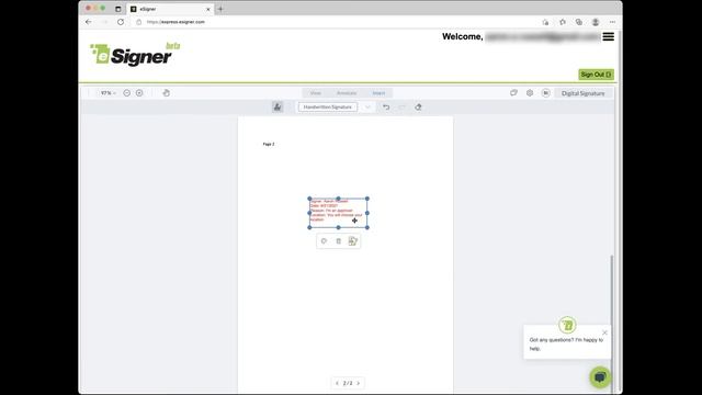 Sign a PDF File with eSigner Express смотреть онлайн