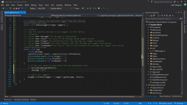 C# WPF UI Tutorials: 33 - Application Logging Debug Console Logger