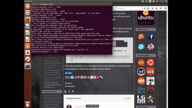 How To Install Ubuntu Tweak Using A PPA On Ubuntu 14.10 смотреть онлайн