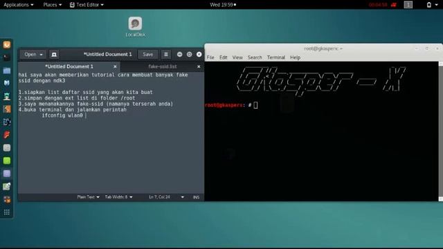 Membuat Banyak Fake SSID dengan MDK3 смотреть онлайн
