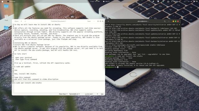How to Install OBS on Ubuntu distribution смотреть онлайн
