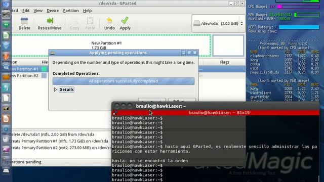 Manual Linux PartedMagic. Parte I: Uso de GParted y PhotoRec смотреть онлайн