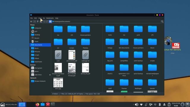 MX Linux - Xfce - Advanced File Manager Tips ver 2. смотреть онлайн