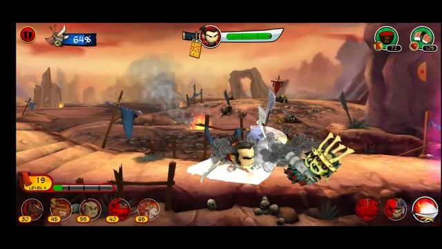 Samurai Vs. Zombies Defense 2 Walkthrough - Waves 51 - 60 смотреть онлайн