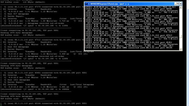 tweaking of iperf settings to fill bandwidth on the udp test смотреть онлайн