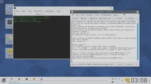 Pegando ip da vítima com o link do seu endereço ip ou host com NETCAT смотреть онлайн