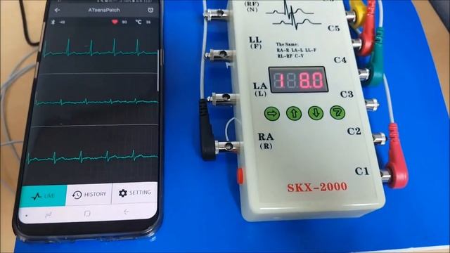 ATsens ECG test with standard signal generator смотреть онлайн