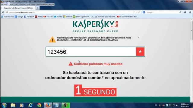 Como saber si mi contraseña es seguro - kaspersky 2014 смотреть онлайн