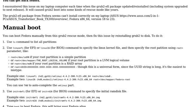 Minimal BASH like line editing is supported. Boot error on Fedora (2 Solutions!!) смотреть онлайн