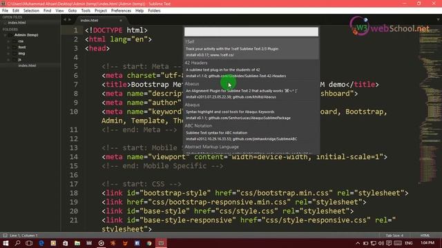 5- How to access/install package control and how to install themes in sublime text смотреть онлайн