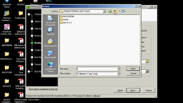 How to remastering linux slax4 (how to use the application Myslax creator).avi смотреть онлайн